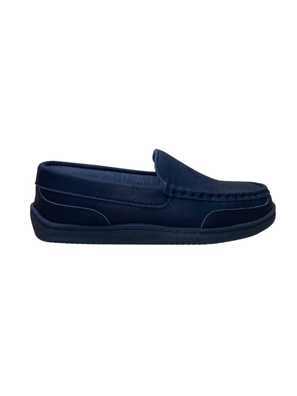 MySlippers Women’s Black Grain Leather Slipper Moccasins Size 6